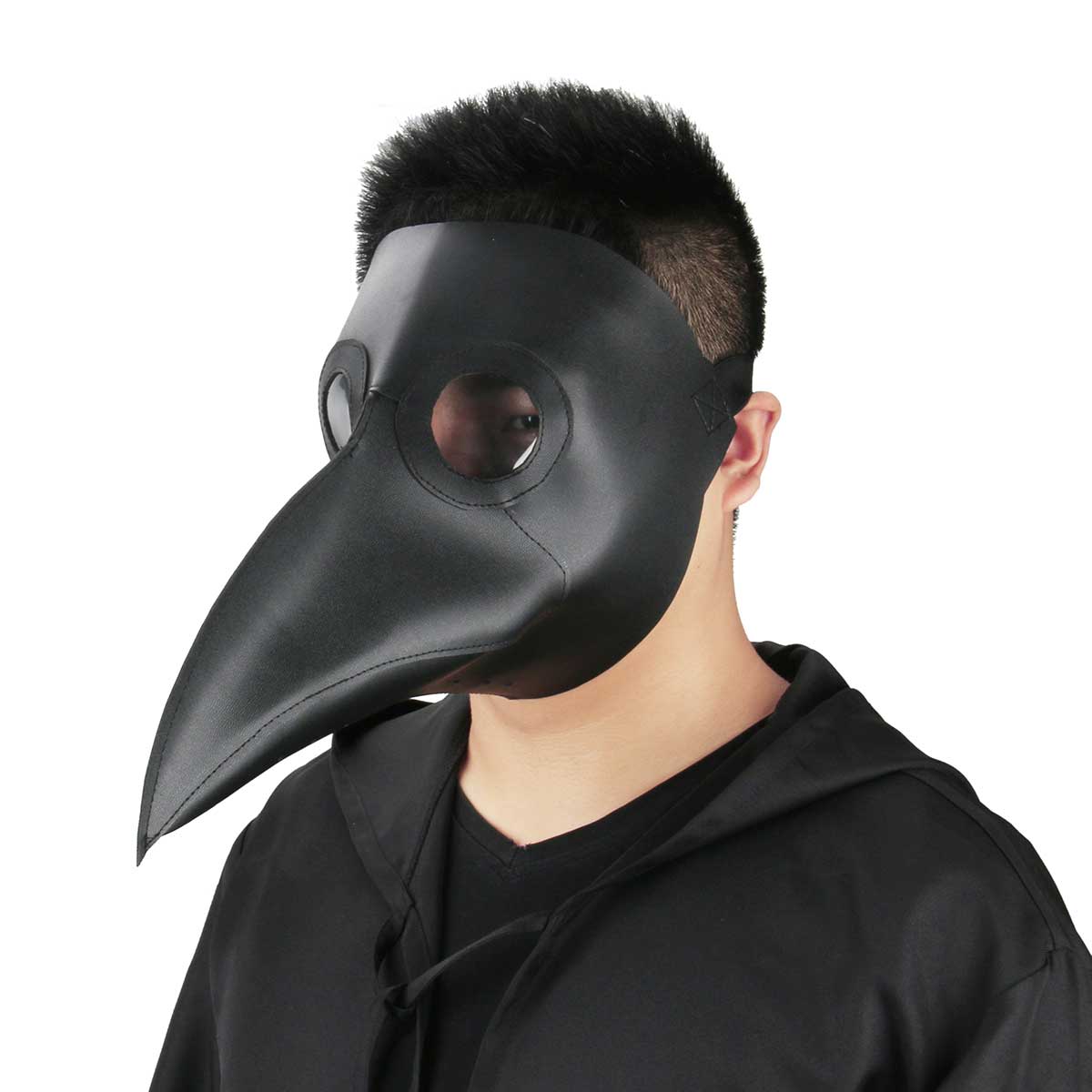 Cospaly dr. Beulenpest Steampunk peste doctor Masque brown PU Oiseaux en cuir Masques Beak